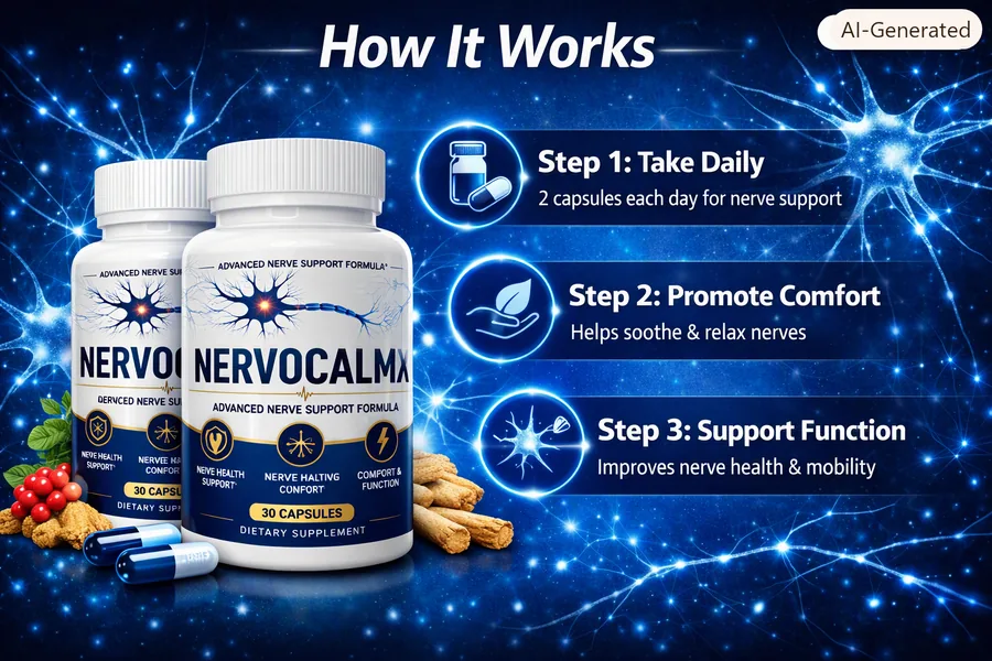 How NervoCalmX supports calm, nourish and protect nerve wellness pathways